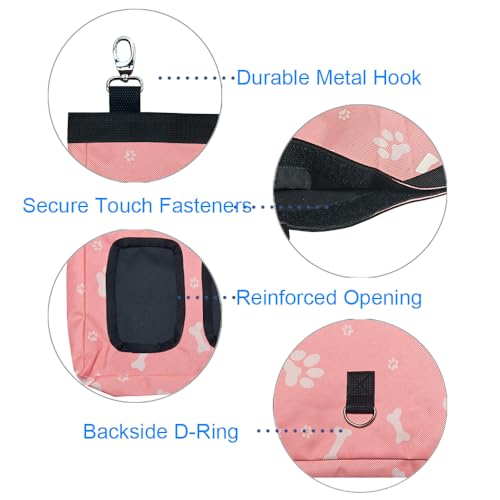 Guinea Pig Hay Feeder, Hanging Rabbit Hay Feeder Bag for Guinea Pigs Bunnies Chinchillas. Pinkbones - color: Pinkbones