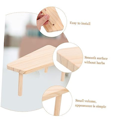 BESPORTBLE Wooden Small Pet Platform for Chickens Multi-Purpose Resting Spot Safe Wooden Material for Guinea Pigs and Small Pets Private Space for Rest and Play