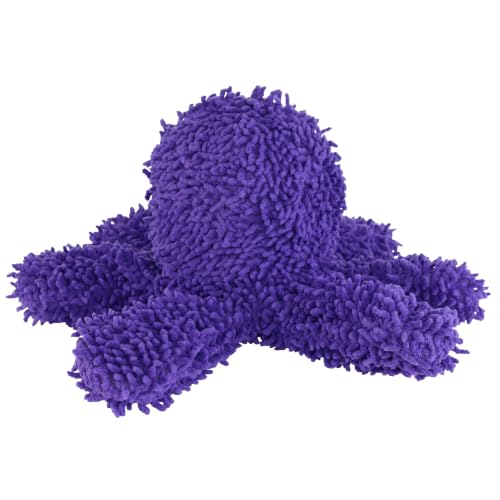 MIGHTY® 2 Pack Microfiber Medium Octopus Dog Toys | Ultra Durable Plush Toy with Multiple Layers & Reinforced Seams , Washable and Floats , Mighty® Construction - color: 2PK Purple Octopus