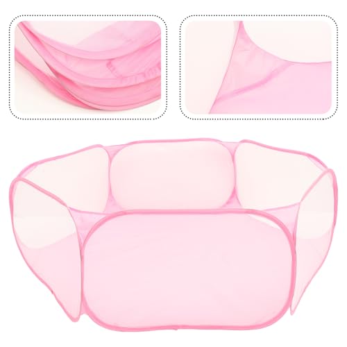 Portable Small Pet Playpen Foldable Play Tent with Carry Bag, Indoor Outdoor Exercise Fence for Guinea Pigs, Rats, Bearded Dragons, and Small Animals