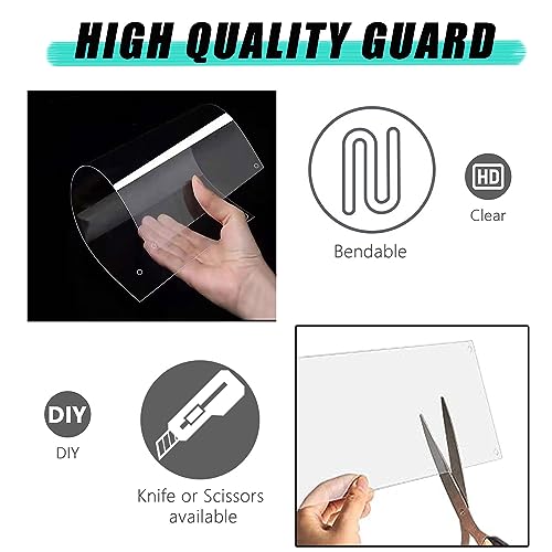 Oncpcare 6 Pack Rabbit Urine Guard for Cage, 10'' x 8.2'' Pet Liner Protection Splash Guard Guinea Pig Pee Shield Habitat Siding Small Animal Cage Accessories - Keep Litter in The Pen - size: 6pcs