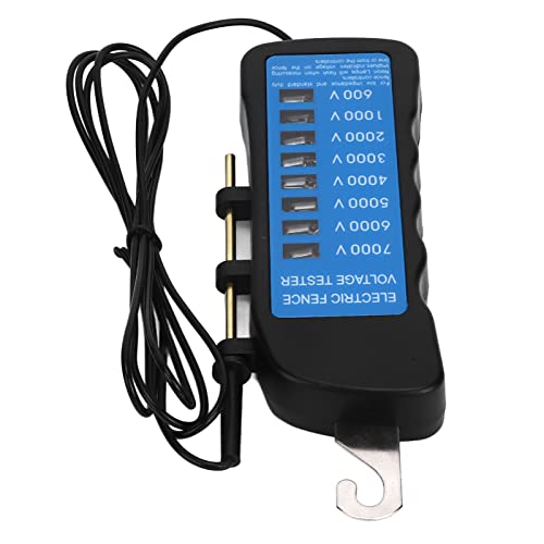 Electric Fence Tester, Electric Fence Tester Multi Light Voltage Detection Portable Suitable for Farm Supply Fence ABS 7000V