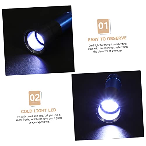 Portable Egg Candler Lamp Lightweight Incubator Accessory for Egg Development Checking Poultry Incubation for Chicken Eggs and Quail Eggs