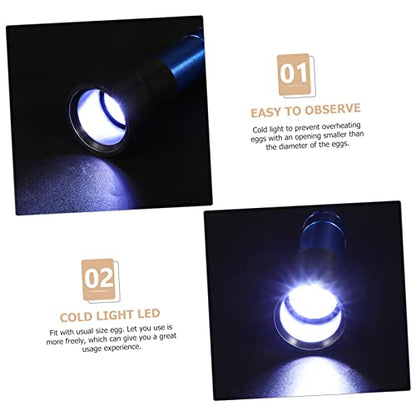 Portable Egg Candler Lamp Lightweight Incubator Accessory for Egg Development Checking Poultry Incubation for Chicken Eggs and Quail Eggs