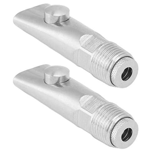 2PCS Stainless Steel Automatic Pig Nipple Water Drinker Feeders, Pig Nipple Waterer, Hog Nipple Waterer, Heavy Duty Water Drinker Feeder Watering Nipples for Piglets, Sows Drinking(#1)