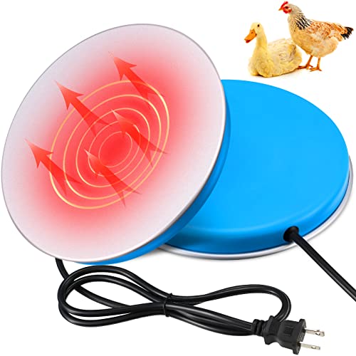 Heated Chicken Waterer Poultry Water Heater Warmer Base Heated 110v Chicken Water Heater Electric for Winter Deicer Poultry Founts Coop Accessories with 59 Inch Cord(Large, 65W) - size: Large, 65W