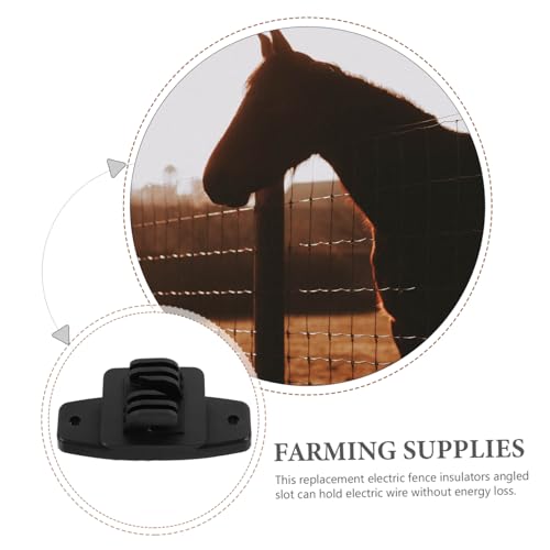 POPETPOP 50Pcs Fencing Insulators for Electric Fence Durable Portable Post Insulators for Livestock Safety High Strength Excellent Insulation Farm Accessorieshh