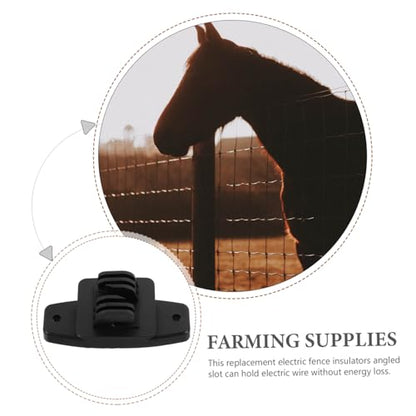 POPETPOP 50Pcs Fencing Insulators for Electric Fence Durable Portable Post Insulators for Livestock Safety High Strength Excellent Insulation Farm Accessorieshh