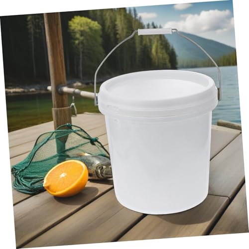 Zerodeko Thickened Airtight Plastic Storage Bucket with Lid Sealed Household Container for Long Term Storage Multi Purpose Pail for Pet Feed Water and Liquid Preservation