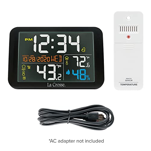 La Crosse Technology Color Weather Station (308-66677-INT), Black