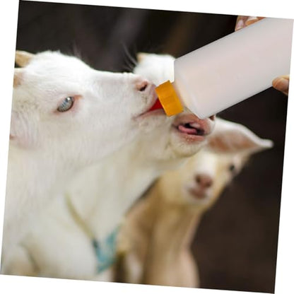 GANAZONO 2sets Small Calf Feeding Bottle Goat Milk Bottle Milk Nipple Daily Use Feeding Container for Farm Animals - size: 25.00X6.20X6.20CM