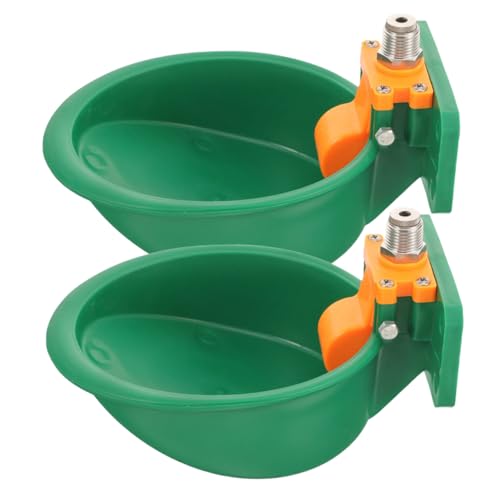 ERINGOGO 2pcs Automatic Goat Sheep Water Bowl Plastic Livestock Drinking Dispenser Float Valve Suitable for Cattle and Pigs Easy to Use Automatic Waterer