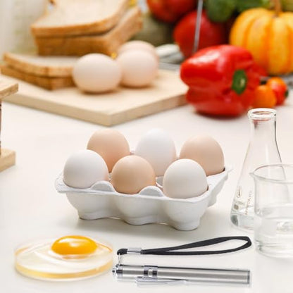 LED Egg Candler Bright LED Egg Candler for Poultry and Reptiles 3.94"X0.47"X0.47"