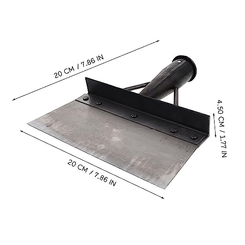 Multi-Functional Metal Dung Shovel for Farm Poultry Cleaning Heavy-Duty Fowl Dung Scoop Long Handle for Chicken Duck Pens