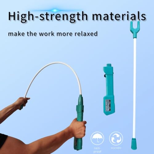 Cattle Prod Waterproof Cattle Prod Stick with LED Light Rechargeable Electric Livestock Prod - size: 26.3"