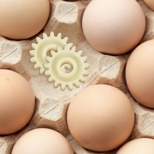 Abaodam 10pcs Incubator Gear for Turning Engine Reversible Gear Wheels Essential Incubator Accessories for Chickens and Quails Easy Installation Low Noise Farming Equipment
