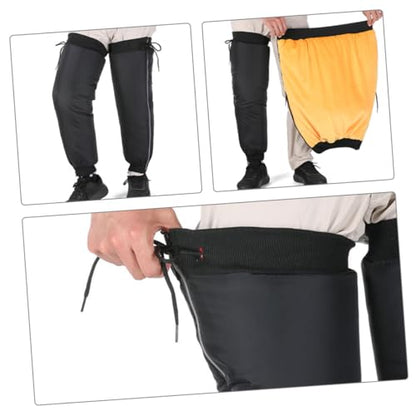 SOLUSTRE Outdoor Calf Gaiters for Hiking Windproof and Leg Covers with Insulated Warmth for Camping and Backpacking Reflective Safety Design for Night Visibility