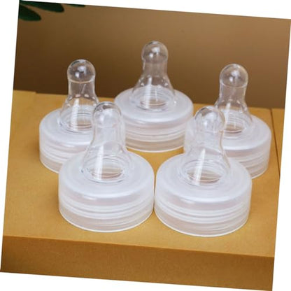 TOYANDONA 250ml Small Pig Feeding Bottle Silicone Nipple and Lid for Lambs and Piglets Durable Milk Container