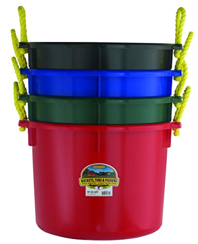 Little Giant® Plastic Muck Tub | Durable & Versatile Utility Bucket with Handles | Muck Bucket | Durable Handles | 40 Quart | Black - color: Black, size: 40 quart