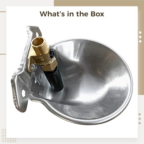 Generic Auto Fill Water Bowl, Livestock Drinker, Stainless Steel Dispenser, Brass Valve, Easy Install