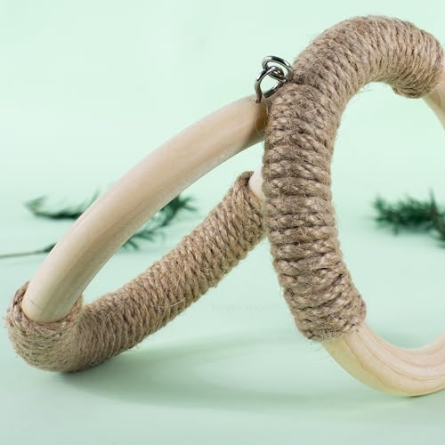 Mygeromon Sugar Glider Toys Climbing Ring Cage Accessories Squirrel Rat Wood Hanging Enrichment Supplies