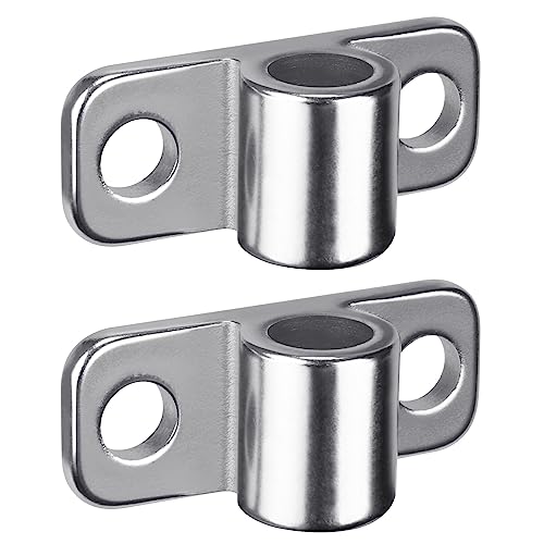 Insaga Wall Mount Fence Gate Hinge Heavy Duty Farm Gate Hinges, Cast 304 Stainless Steel with Non-Welded Design to Fits 5/8" Chain Link Cattle Barn Garden Metal Gates, 2Pack - color: Fence hinge-2pcs