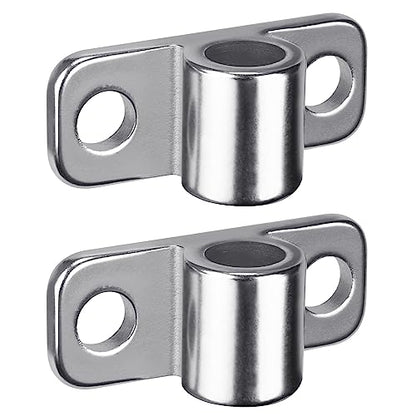 Insaga Wall Mount Fence Gate Hinge Heavy Duty Farm Gate Hinges, Cast 304 Stainless Steel with Non-Welded Design to Fits 5/8" Chain Link Cattle Barn Garden Metal Gates, 2Pack - color: Fence hinge-2pcs