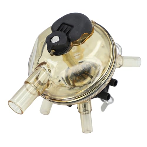 320CC PSU Stainless Steel Milking Claw, Cow Milk Collector Tool for Farm Milking Machines, Transparent with Air Shut Off Valve, Efficient Milk Collection, Sturdy and