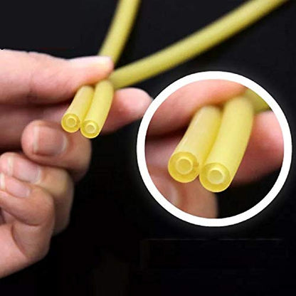 SUCOHANS Latex Tubing, 1/4" I.D. x 3/8" O.D. x 1/16" Wall/Speargun Band Slingshot Catapult Surgical Tube Rubber Hose ONE Continuous Piece - color: Natural, size: 3/8''OD 1/4''ID 10FT