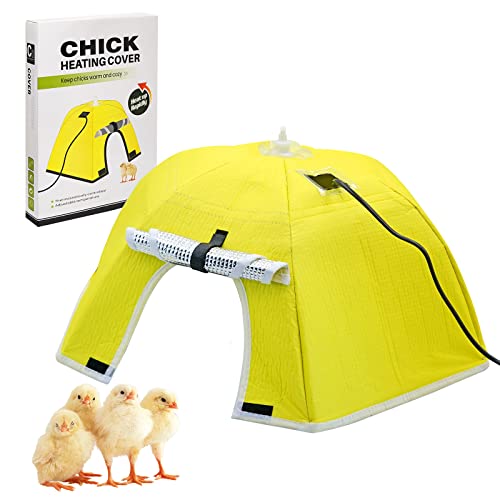 Chicken Brooder Box for Chicks Brooder Plate Chick Heater Warmer for 10 Newborns Baby Chicken Supplies for Chicks Duckling Quail Goose Poultry Bird Breeding Box