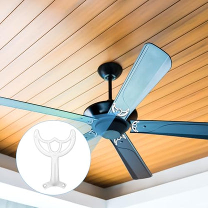 DOITOOL Replacement Ceiling Fan Blades Arms: White Finish Ceiling Fan Blades Arm Bracket for Replacing to Keep It Works Well