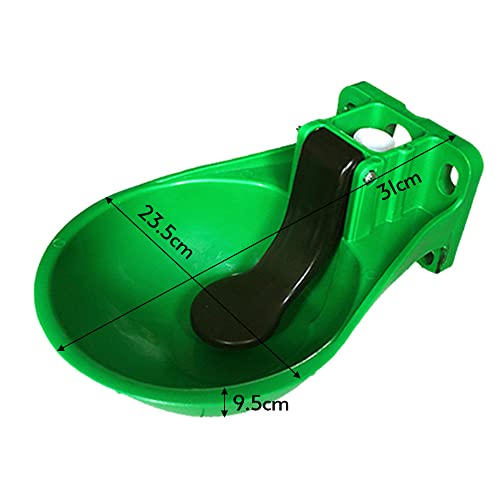 Ymiko Automatic Livestock Water Bowl ABS Material Large Capacity Drinking Trough for Cows Horses Donkeys Sheep Dogs with Smooth Edge Design 4 Fixing Holes
