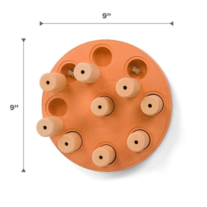 Outward Hound by Nina Ottosson Dog Smart Treat Puzzle Enrichment Toy, Level 1 Beginner, Orange, Composite - color: Dog Smart Composite (Orange)