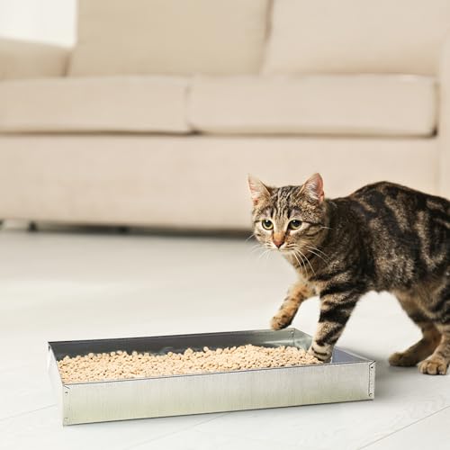 Pet Lodge® Steel Dropping Pan | Rabbit Tray Pan | Waste Pan | 30 X 30 - size: 30x30 Inch (Pack of 1)