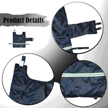 Oxford Cloth Calf Warmer, Keeps Calves Warm, Coat, Jacket for, Black Fleece Lining - color: Black fleece lining
