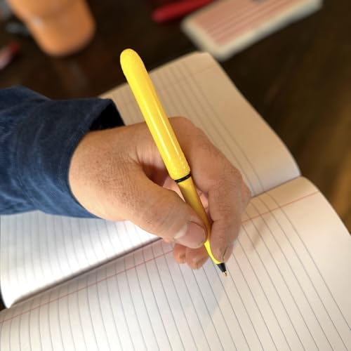 The USA Made Pocket Pen – 8 Pack – compact, affordable, lightweight, EDC black ink ballpoint pen – waterproof and floats – carries small, writes big (Kanary Yellow) - color: Kanary Yellow