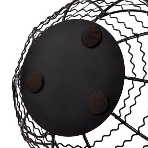 Juvale Egg Holder Countertop Wire Basket - 8.2 x 8.2 x 4.9 in, Black Iron Farmhouse Style - Egg Basket Countertop Organizer for Kitchen Decor & Accessories