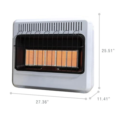 Mr. Heater 30,000 BTU Vent Free Radiant Dual Fuel Heater