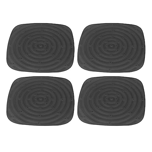 4pcs Chicken Nest Mats, Washable Chicken Nesting Pads, Nesting Pads for Chicken Coop, Reusable Nesting Pads, Chicken Nesting Box Pads for Laying Eggs, Chicken Coop Accessories(Black)