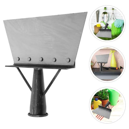 Multifunctional Garden Cleaning Shovel Heavy-Duty Metal Scraper for Poultry Dung Removal Ice Scraping Landscaping Digging Tool for Garage Car Maintenance and Weeding