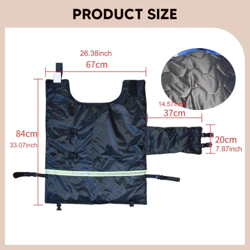 Calf Warm Clothes Blanket Jacket Saver Comfort Oxford Cloth Waterproof Windproof Sturdy Adjustable Suitable for Farmers Cattle Calves Cold Winter, Black - color: black