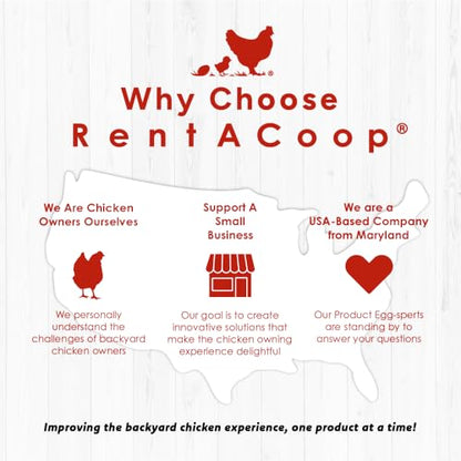RentACoop 2 Gallon Chicken Waterer with Auto-Fill Cups, Horizontal Nipples, Anti-Roost Cone and Mounting Kit - Suitable for Chickens, Quail, Ducks, Geese, Turkey and More (Pack of 2)