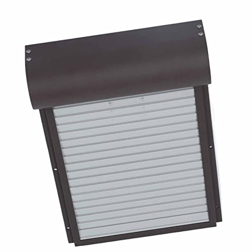 generic Automatic Chicken Hen Door with Timer, Battery Metal and Plastic Curtain Door for Poultry Safety, Rusty with LED Display for