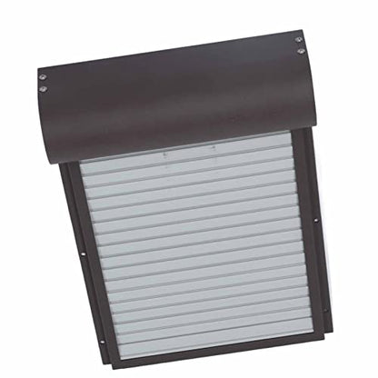 generic Automatic Chicken Hen Door with Timer, Battery Metal and Plastic Curtain Door for Poultry Safety, Rusty with LED Display for