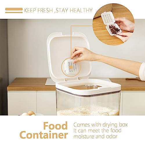 Flour Dispenser 10LBS - 5 L /5 QT /5 KG Rice Container Storage Food Cereal Container Bins Household for Kitchen Pantry Organization (5 L) - color: 5.6 L
