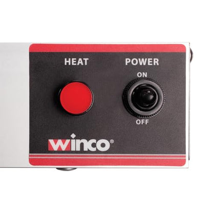 Winco Food Heat Lamp Strip Heater with Undermount Brackets, 1100W, 48" - size: 48"