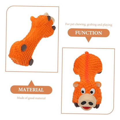 POPETPOP Pet Chewing Toy Interactive Molar Plaything for Dogs and Squeaky Pig Design for Boredom Relief and Training Fun