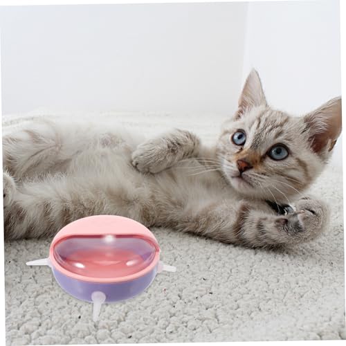 Mikikit Bowl with Pacifiers for Puppies and Kittens Spillproof Feeder for Small Pets Detachable Design Safe Material for Newborn Animals
