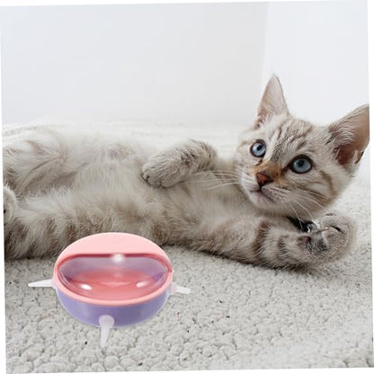 Mikikit Bowl with Pacifiers for Puppies and Kittens Spillproof Feeder for Small Pets Detachable Design Safe Material for Newborn Animals