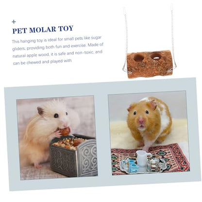 Swing Chew for Small Pets Large Hanging Hamster and Guinea Pig Climbing Molar Grinding Plaything Bunny Chewing and Foraging Activity Platform